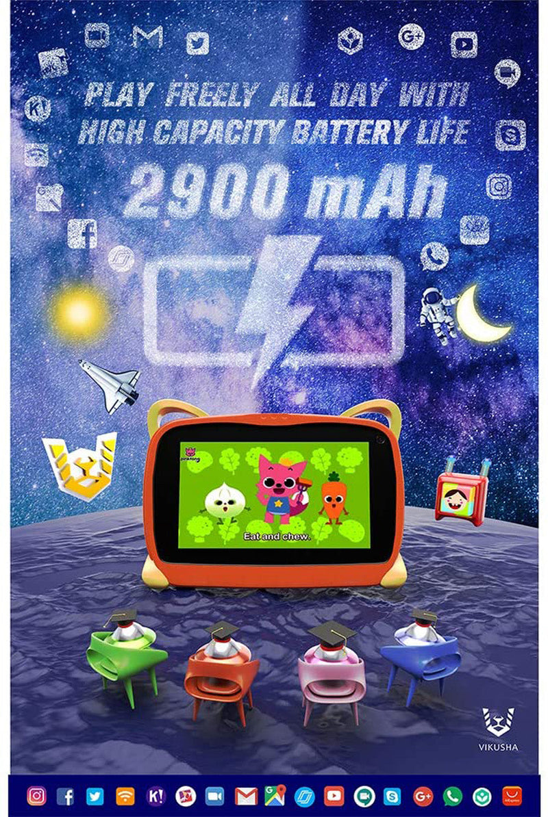 VK-R1 7inch table PC Kids Education Tablet PC,7 inch,1GB Ram,8GB,Kids Mode,Designed for Kids Education