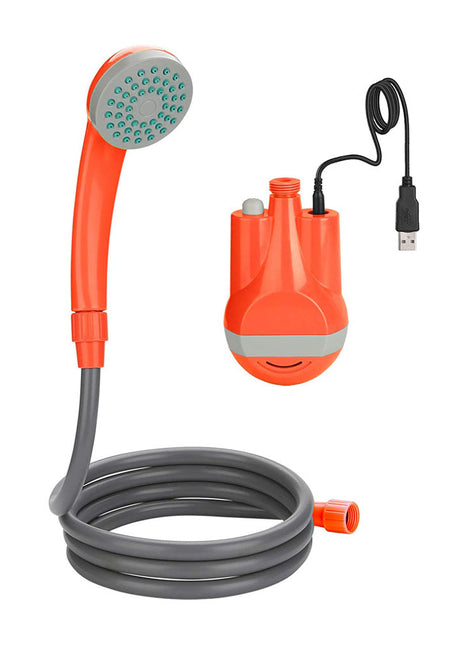 CRONY SH-410 portable shower nozzle Portable Outdoor Shower Battery Powered Compact Handheld Rechargeable Camping Showerhead