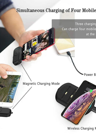 CRONY Magnetic Wireless Charger Power Bank  2PCS 1000mAh & Qi-Certified Wireless Fast Charger