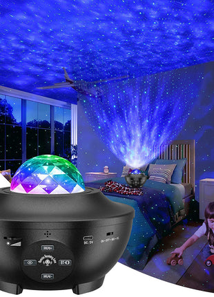 CRONY YK-1 Star lights Galaxy Projector, Star Projector 3 in 1 Night Light Projector w/LED Nebula Cloud with Bluetooth Music Speaker