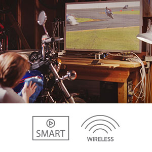 FUTURESTAR MP125 Projector LED Lamp Built in Rechargeable Battery HDMI Input and Wireless Input portable projector that can be rotated