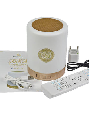 EQUANTU SQ-112 Portable Quran Speaker, LED Bluetooth Speaker Quran Koran Reciter Speaker