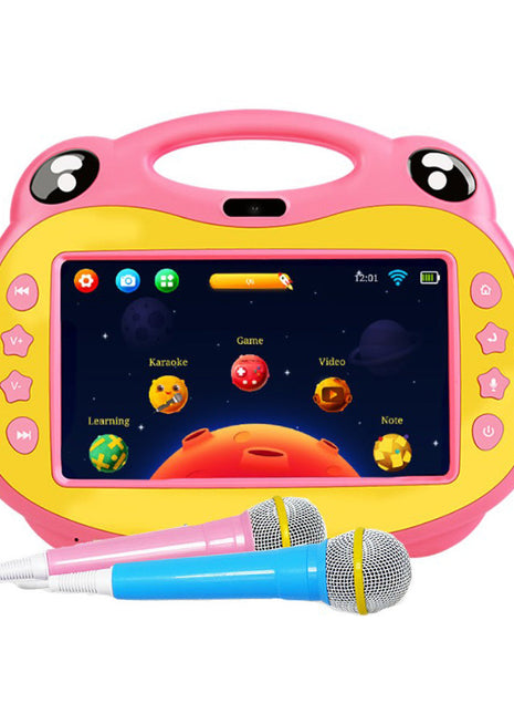 P06 7inch kids tablet with sim, Karoke Video Learning, Android - Pink
