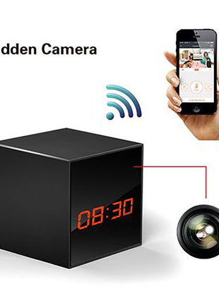 Crony Wireless Smart camera with Wireless charger clock Phone Charger WIFI Hidden CCTV