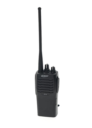 Crony Wireless Two Way Radio, Rechargeable Walkie Talkies for Camping Hiking Hunting -P12  -Black - edragonmall.com