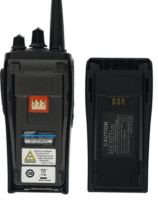 Crony Wireless Two Way Radio, Rechargeable Walkie Talkies for Camping Hiking Hunting -P12  -Black - edragonmall.com
