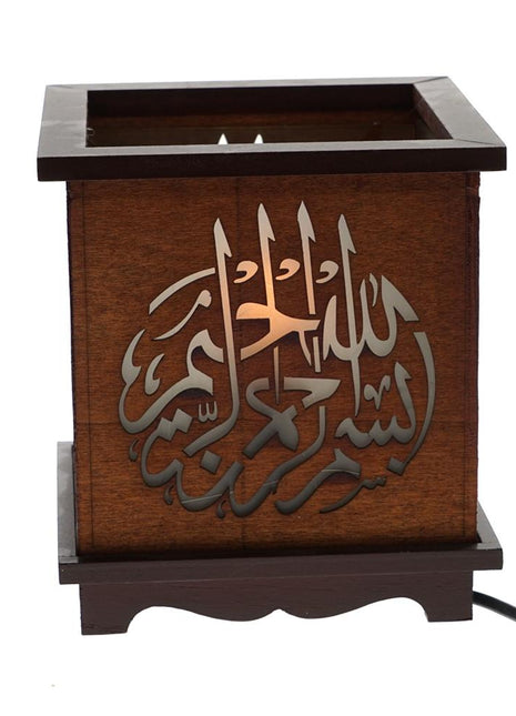 Wooden Quran Candlestick  - 01 - edragonmall.com