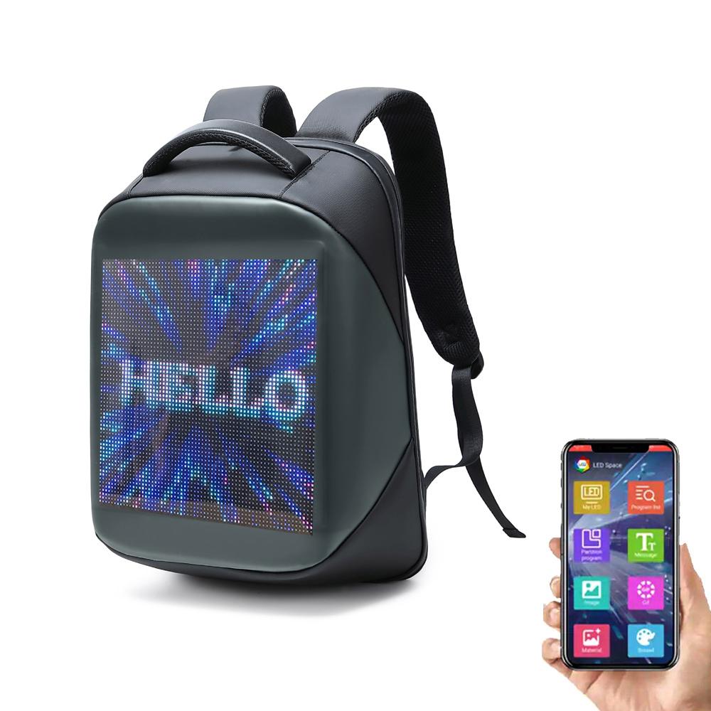 Buy Honeytecs Shoulder Backpack LED Full-Color Sn Travel Laptop Backpack  Waterproof Shoulder Bag for Daypack Outdoor at Amazon.in