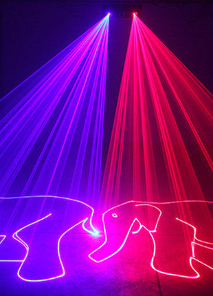 CRONY Square 3 hole red green blue laser light Colorful Fan Beam Pattern Led Lights RGB Disco Laser Stage Lighting For Party -2