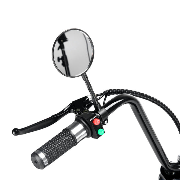 CRONY Small Harley two seat big tires with BT  1000w 60KM/H high power two wheels adult electric scooter motorcycle | orange