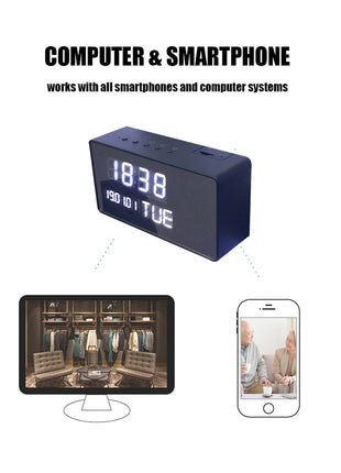 CRONY C1 Tuya App clock 1080P HD Wireless Camera APP Smart WIFI Wireless Motion Detection Hidden Alarm Clock Camera 1080P