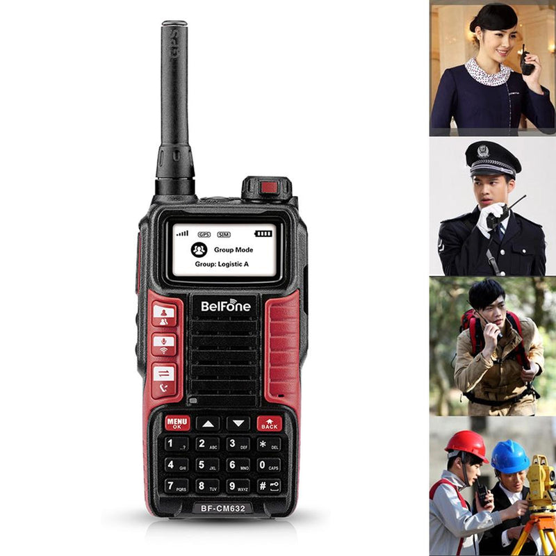 Belfone BF-CM632 Global system mobile communication two way radio gsm transceiver gps-Red