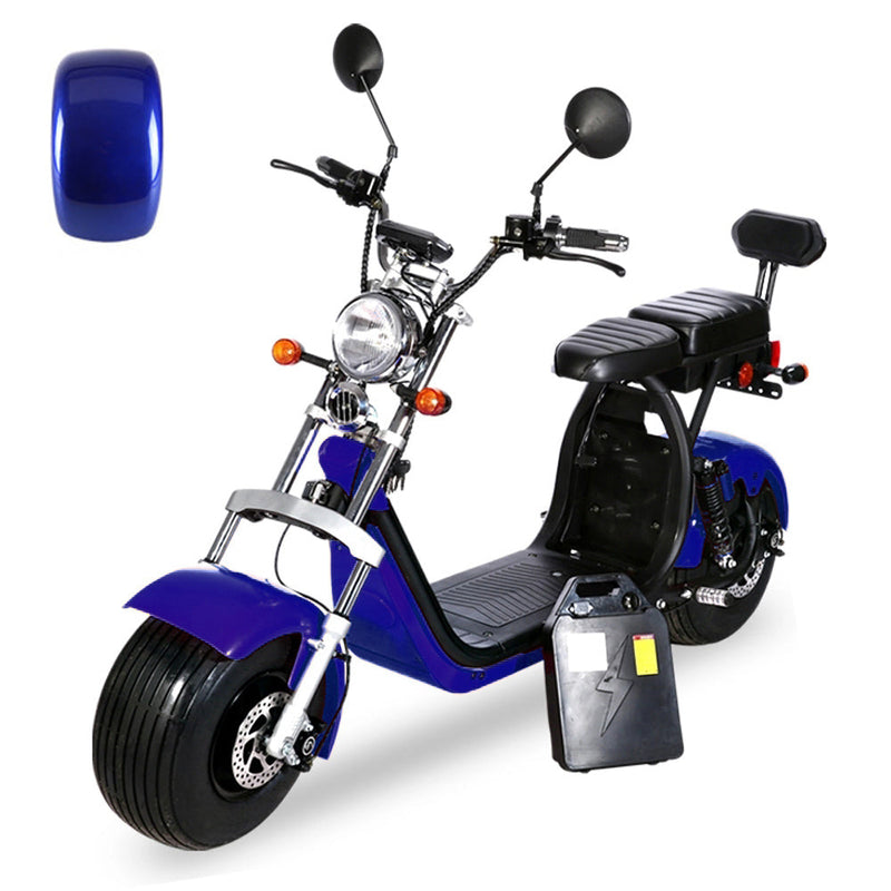CRONY G-029 3000W Electric Motorcycle Motorbike High Speed Harley tyre Double Seat with double battery | Blue