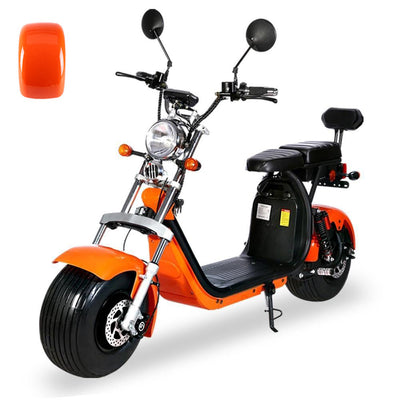 CRONY G-029 3000W Electric Motorcycle Motorbike High Speed Harley tyre Double Seat with double battery | Orange/yellow