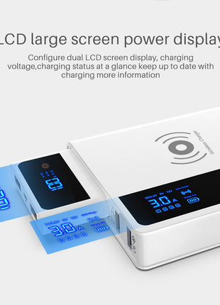 CRONY YC-008 USB Charger  Dual Port Power Bank QC 3.0 Quick Charger Wireless charger Portable Adapter Power Hub for Mobile phone Tablet PC