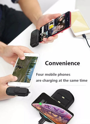 CRONY Magnetic Wireless Charger Power Bank  2PCS 1000mAh & Qi-Certified Wireless Fast Charger