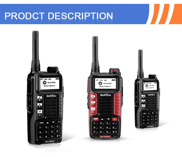 Belfone BF-CM632 Global system mobile communication two way radio gsm transceiver gps-Red