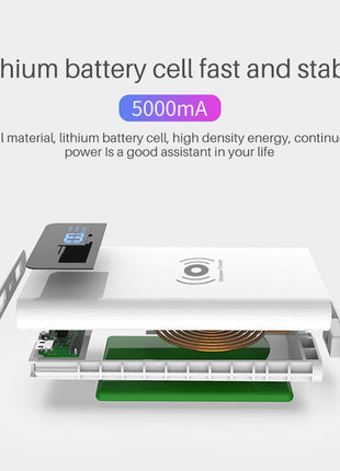 CRONY YC-008 USB Charger  Dual Port Power Bank QC 3.0 Quick Charger Wireless charger Portable Adapter Power Hub for Mobile phone Tablet PC