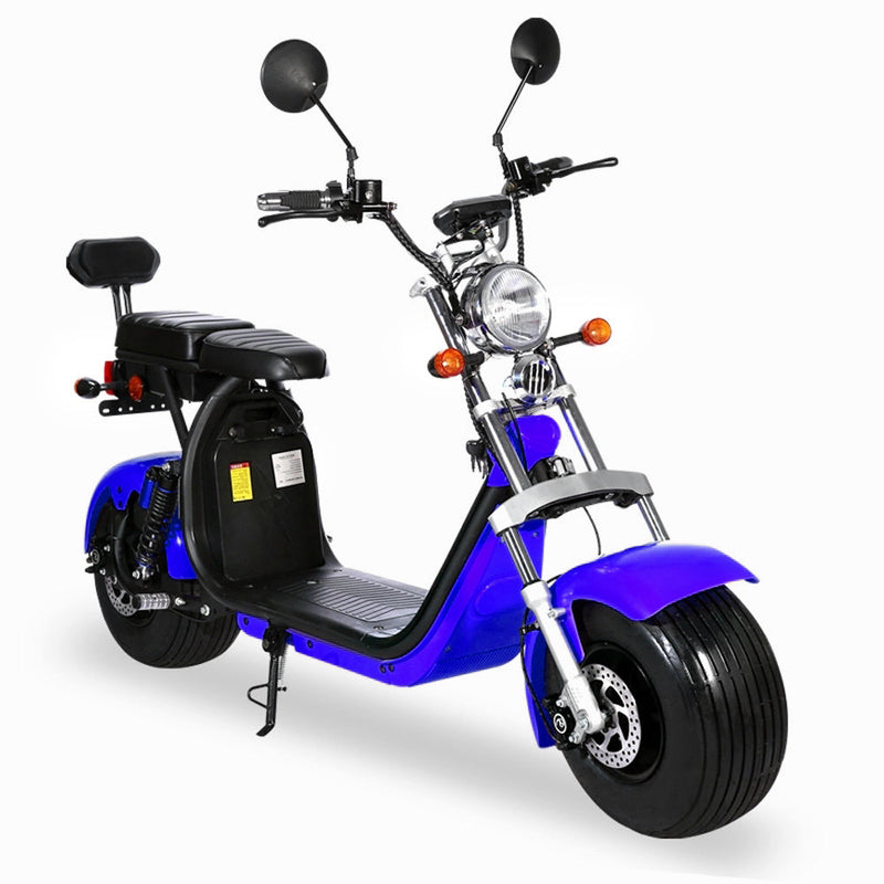 CRONY G-029 3000W Electric Motorcycle Motorbike High Speed Harley tyre Double Seat with double battery | Blue