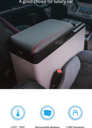 CRONY CF15 15L Vehicle Refrigerator with APP DC 12V  for centre armrest in car truck refrigerator no have battery