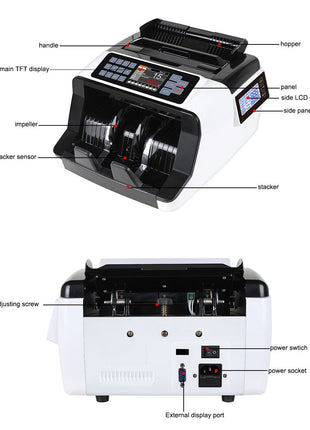 CRONY AL-7200 Currency Counter With Rechargeable Battery Single Denomination Value Counter