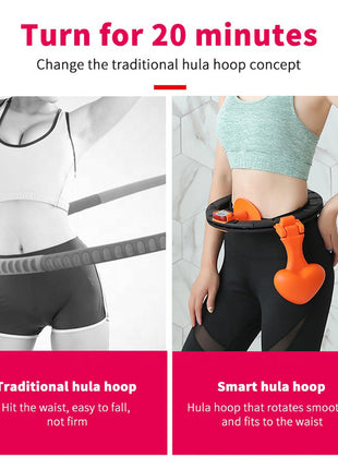 Smart Hula Hoop Auto-Spinning Hip Hula Hoop Exercise Lose Weight Detachable Sports Circle