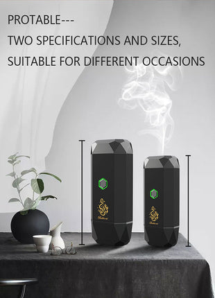 CRONY Small B16 Portable Bukhoor Style Usb Type-C Power incense burner Bakhoor Portable Rechargeable Electric Incense Burner | green