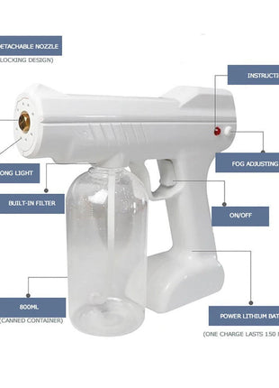 CRONY Electric Disinfecting Gun Wireless Home Air Purifier Multi-Function Handle Nano Spray Gun