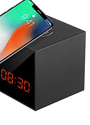 Crony Wireless Smart camera with Wireless charger clock Phone Charger WIFI Hidden CCTV