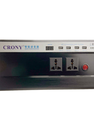 CRONY 3500W Inverter with Display Screen 12V 24V 48V DC 50Hz 60Hz Power Inverter Pure Sine Wave Inverter With 4 USB charging port