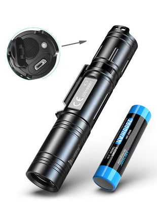 CRONY L50 LED Flashlight Outdoor Flashlight 1200 Lumens USB Rechargeable Torch Lithium 18650 Battery Waterproof IPX8