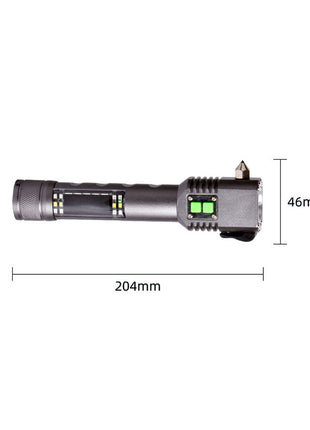 CRONY 502double solar alarm flashlight with compass and light alarm compass broken windows strong light flashlight