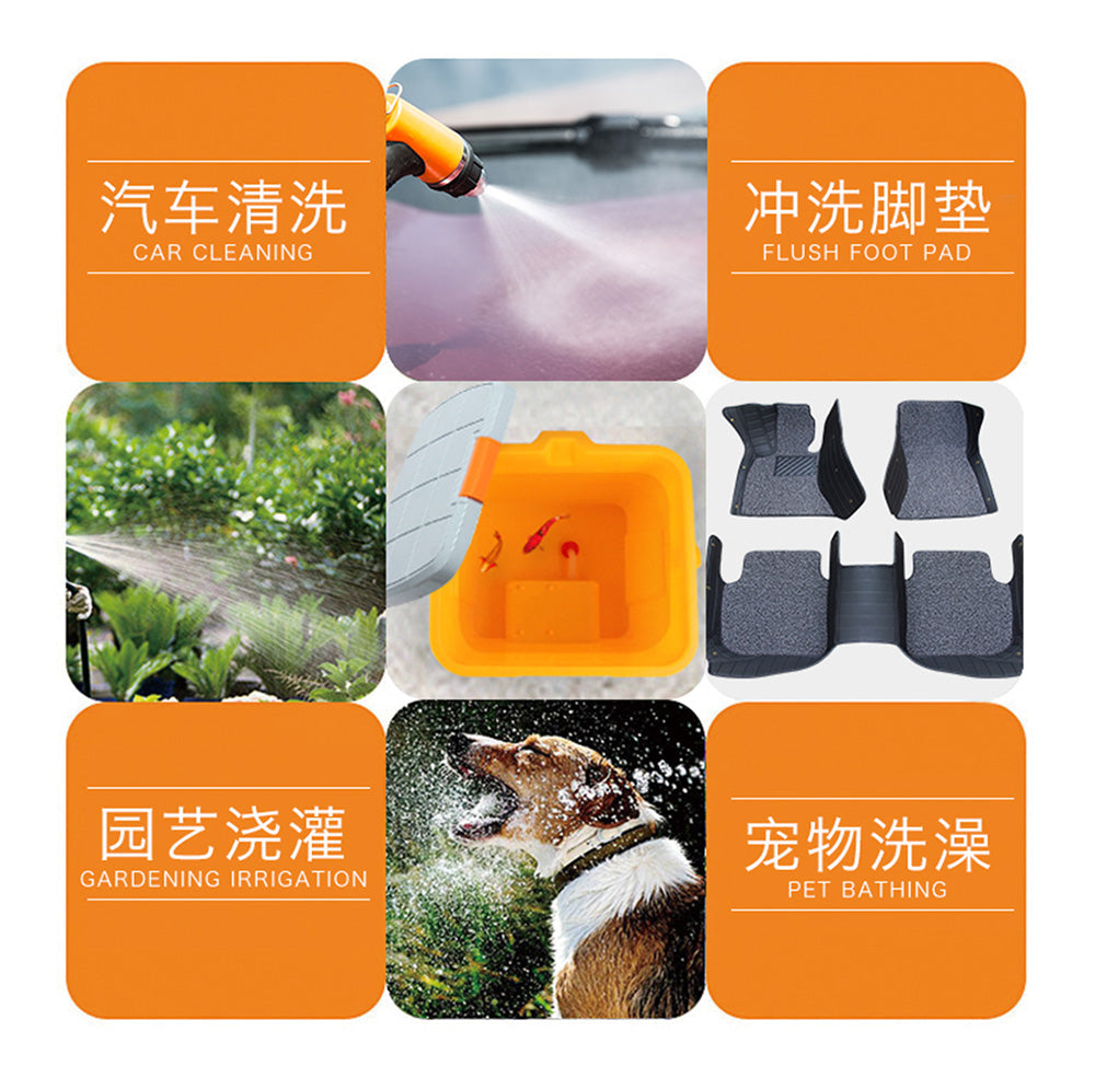 CRONY High Pressure Portable car washer With Electric clean Spray Gun, High Pressure water Pump, Brush, Storage Box