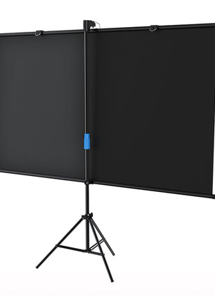 CRONY 100”projector screen with stand Portable Foldable Projection Movie Screen Fabric