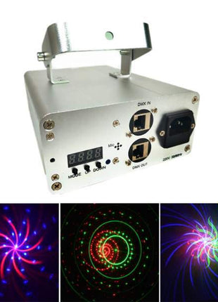 QS-1 10W Laser Light Projector Multicolour Lighting for Party Bars Stage Effect