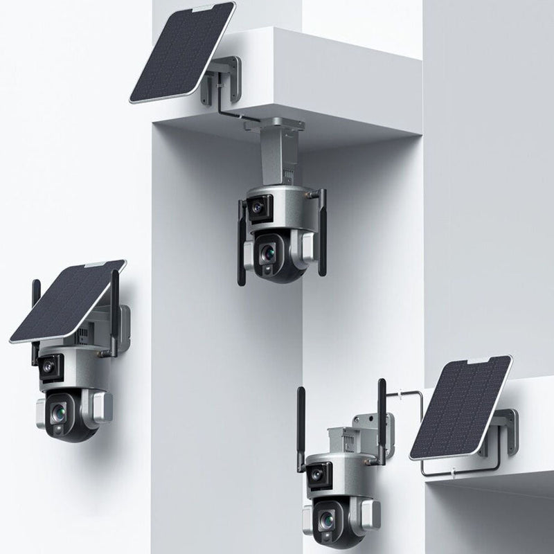 CRONY D5 WiFi-4K-8MP D5 4G-4K-8MP Solar Dual Linkage Battery PT Camera 8MP Wireless CCTV Camera | No need to adjust the focus, the image is clear after installation