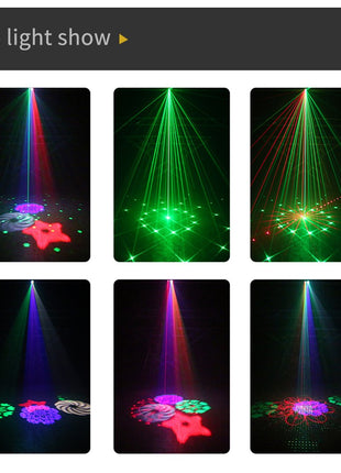 WL-901 Big Pattern Laser light RGB 13W Led Laser Projector Light Club Dj Disco Stage Light