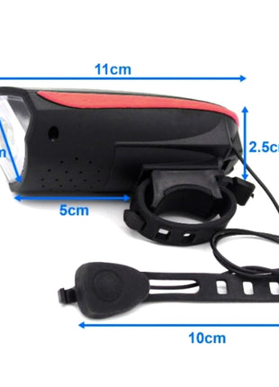 CRONY Accessories Scooter lamp + horn Bicycle e-Scooter LED Head Light Super Horn Electronic Bell Lamp Water Resistant