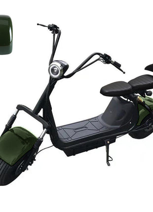 CRONY Big Harley BTSpeaker tyre Double Seat 2 wheel Electric motorcycle | Green