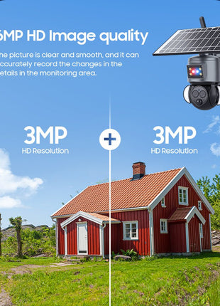 CRONY ST-558-6MP-12X-4G Dual Lens Zoom Solar Battery Camera - Edragonmall.com