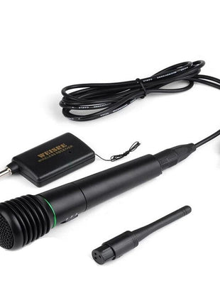 WM-308  Wired Wireless Dual-Use Microphone Portable Handheld Unidirectional Dynamic Microphone With Receiver For Stage Karaoke Studio