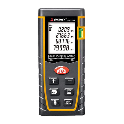 T80 Digital Laser Rangefinder 80M Distance Meter Tape Measure Area Volume