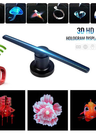 Crony NEW 3D hologram Led fan 42CM Advertising Display Holographic Imaging Naked Eye AD Fan